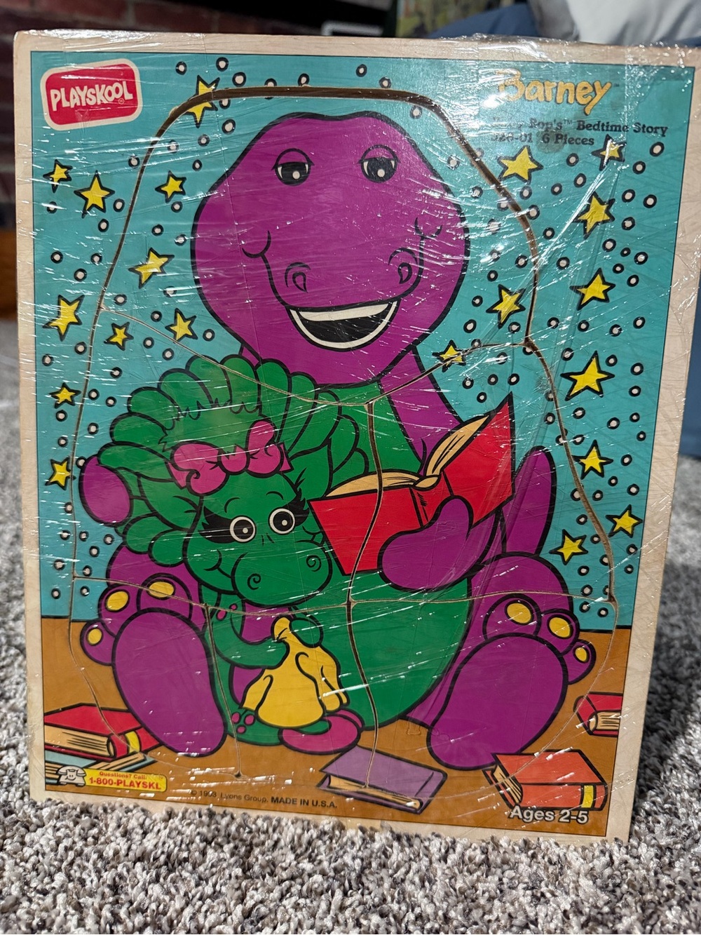 Barney and Baby Bop bedtime puzzle